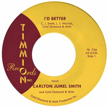 I'D Better + I'D Better (Instrumental) - Front Cover