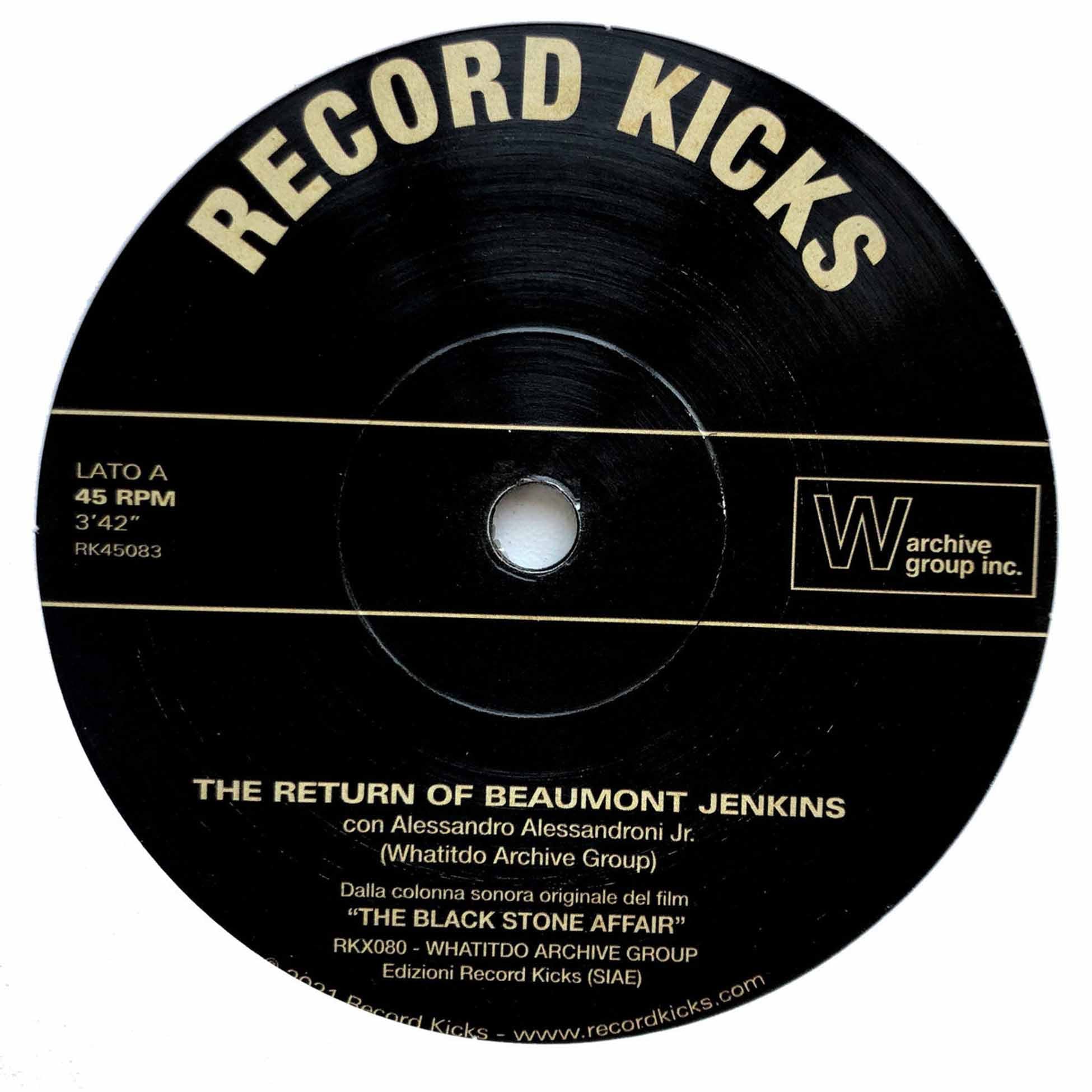 The Return Of Beaumont Jenkins Feat. Alessandro Alessandroni Jr + La Pietra - Front Cover