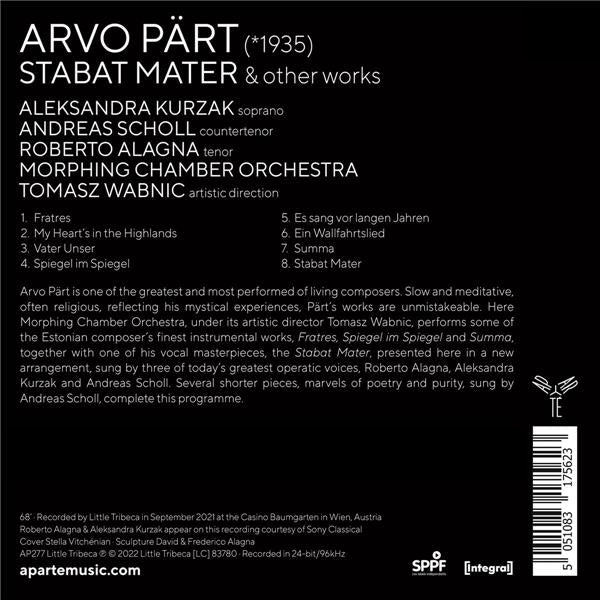 Arvo Pärt : Stabat Mater & Other Works - Front Cover