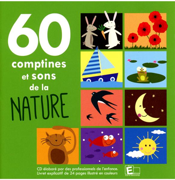 60 comptines+sons de la nature - Front Cover