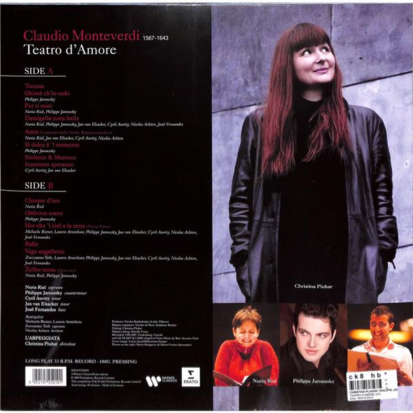 MONTEVERDI: TEATRO D'AMORE (VINYLE) - Front Cover