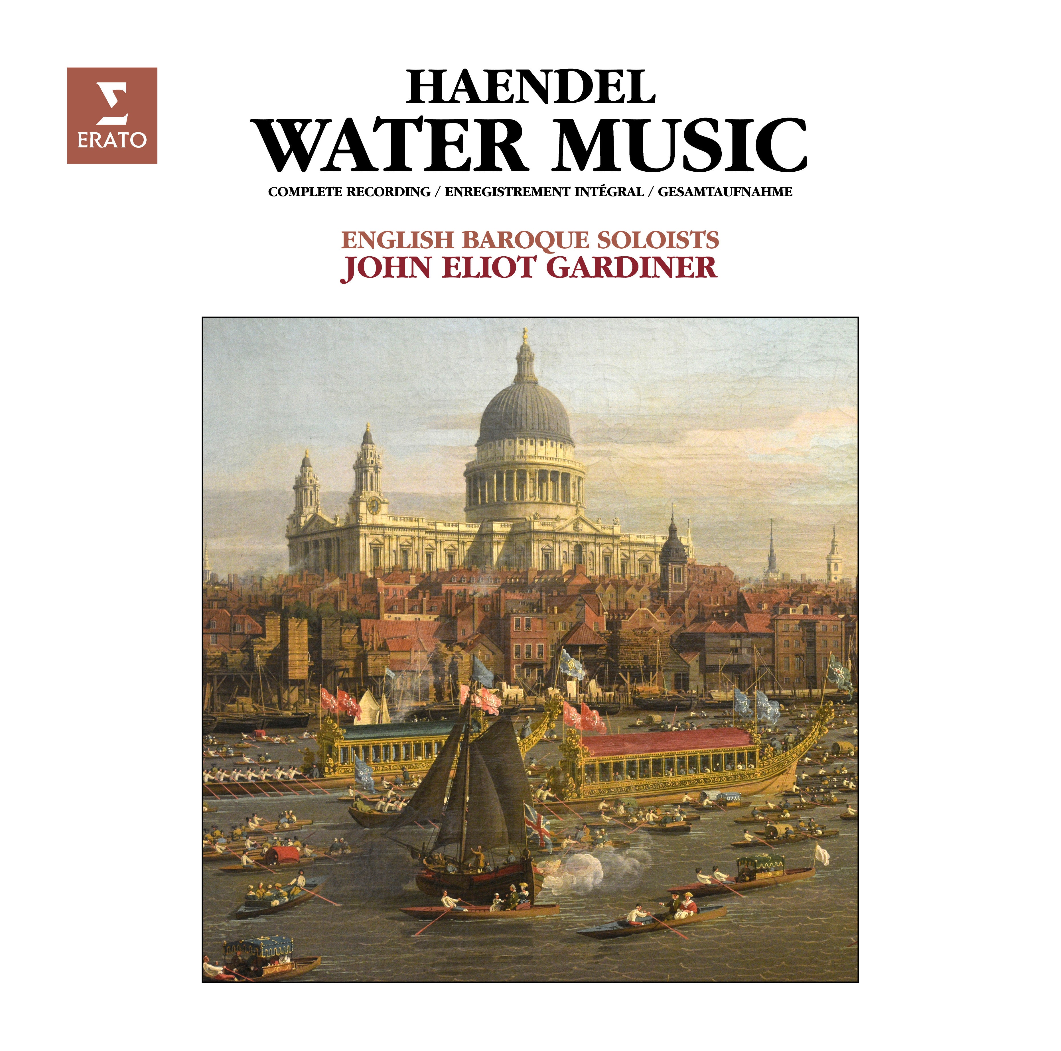 HAENDEL: WATER MUSIC (VINYLE EDITION LIMITÉE) - Front Cover