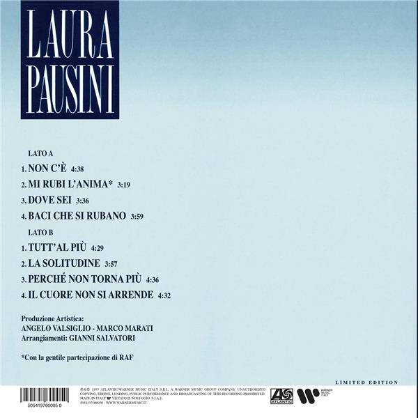 LAURA PAUSINI (ED LIM) - Front Cover