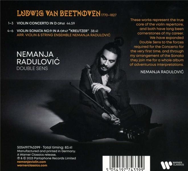 Beethoven: Violin Concerto & Kreutzer Sonata - Front Cover
