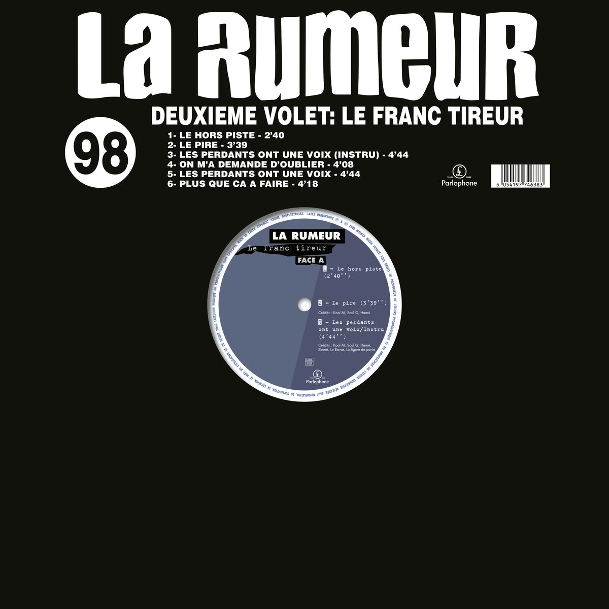 LE FRANC TIREUR - Back Cover