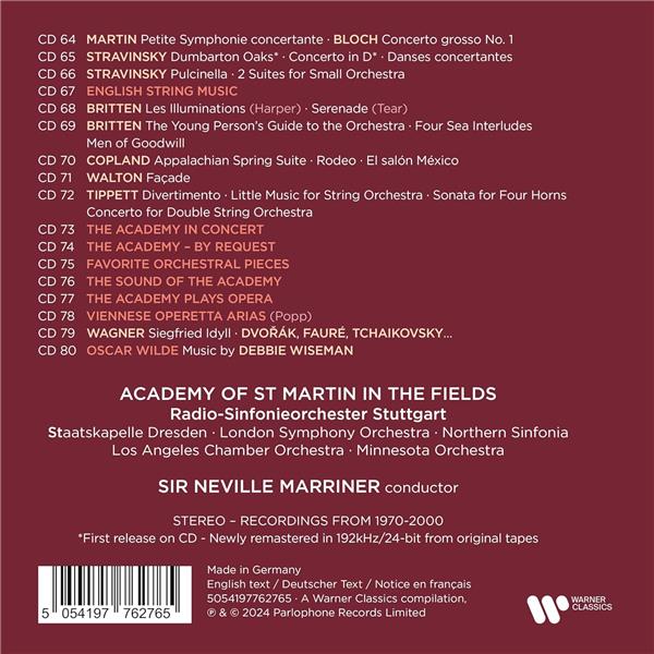 Marriner: The Complete Warner Classics Recordings 80 CD - Front Cover