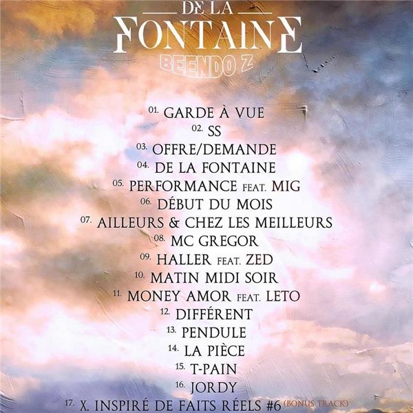 DE LA FONTAINE - Front Cover