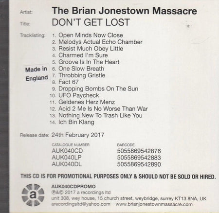 Don't get lost - Front Cover