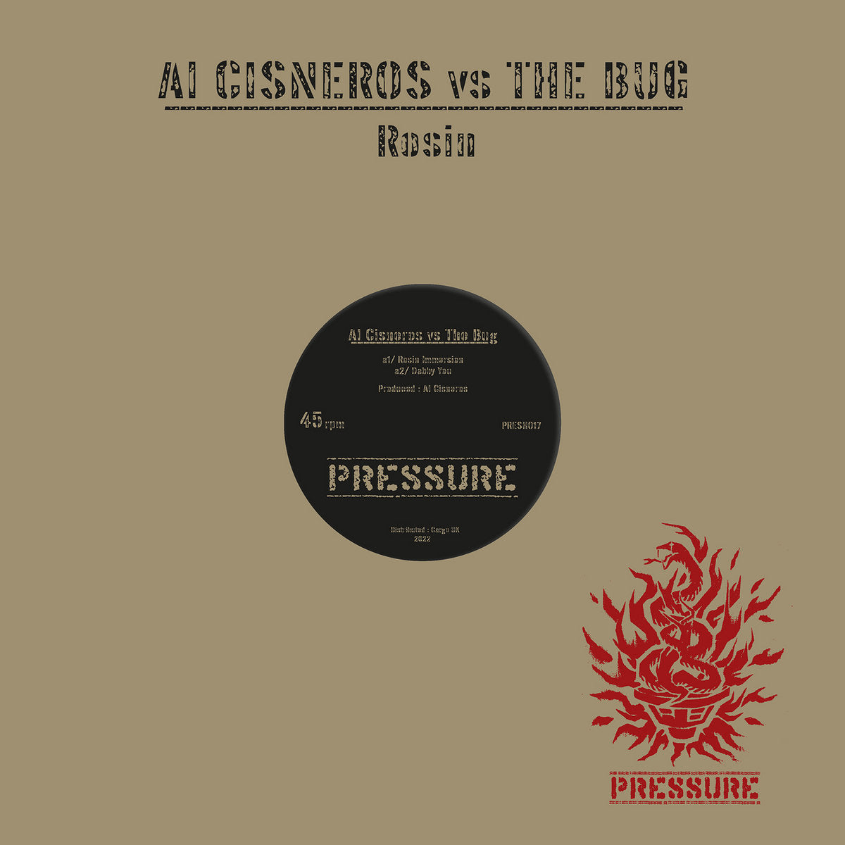 Rosin/Transparent Amber Color Vinyl - Front Cover