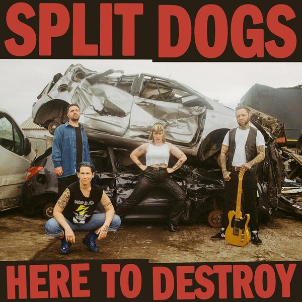 Here To Destroy/Limited Red With Black Splatter - Front Cover