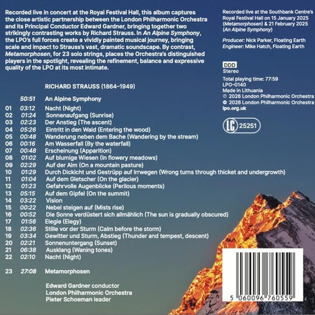 Une Symphonie alpestre / Métamorphoses - Front Cover