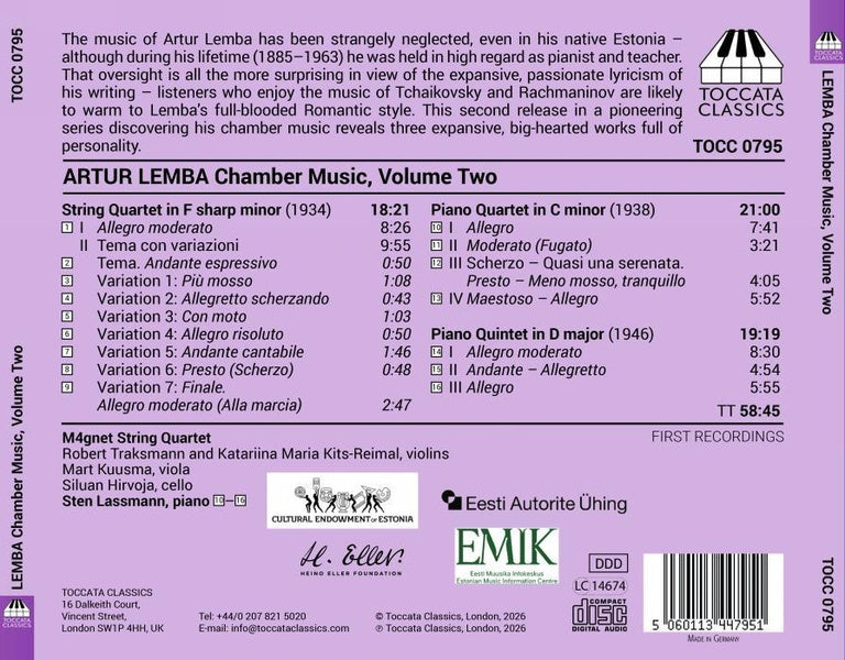 Chamber Music Volume 2 - Front Cover