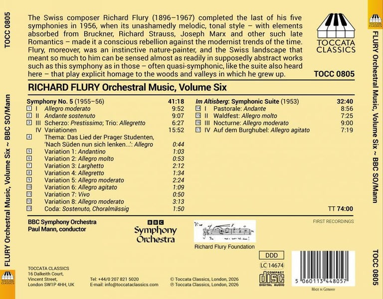 Orchestral Music Volume 6 - Front Cover