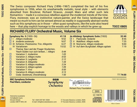 Orchestral Music Volume 6 - Front Cover