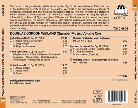 Musique de chambre, Volume 1 / Œuvres pour violon et piano - Front Cover