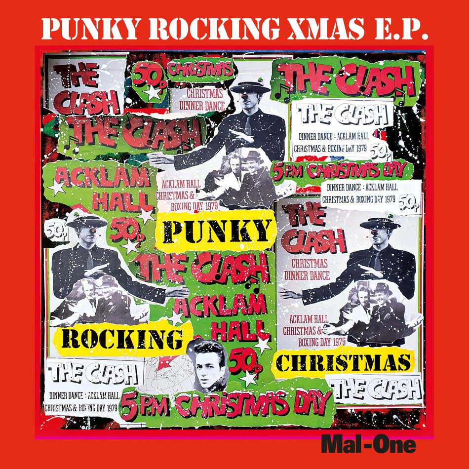 Punky Rocking Xmas EP/Signed & Embossed Art Print - Front Cover