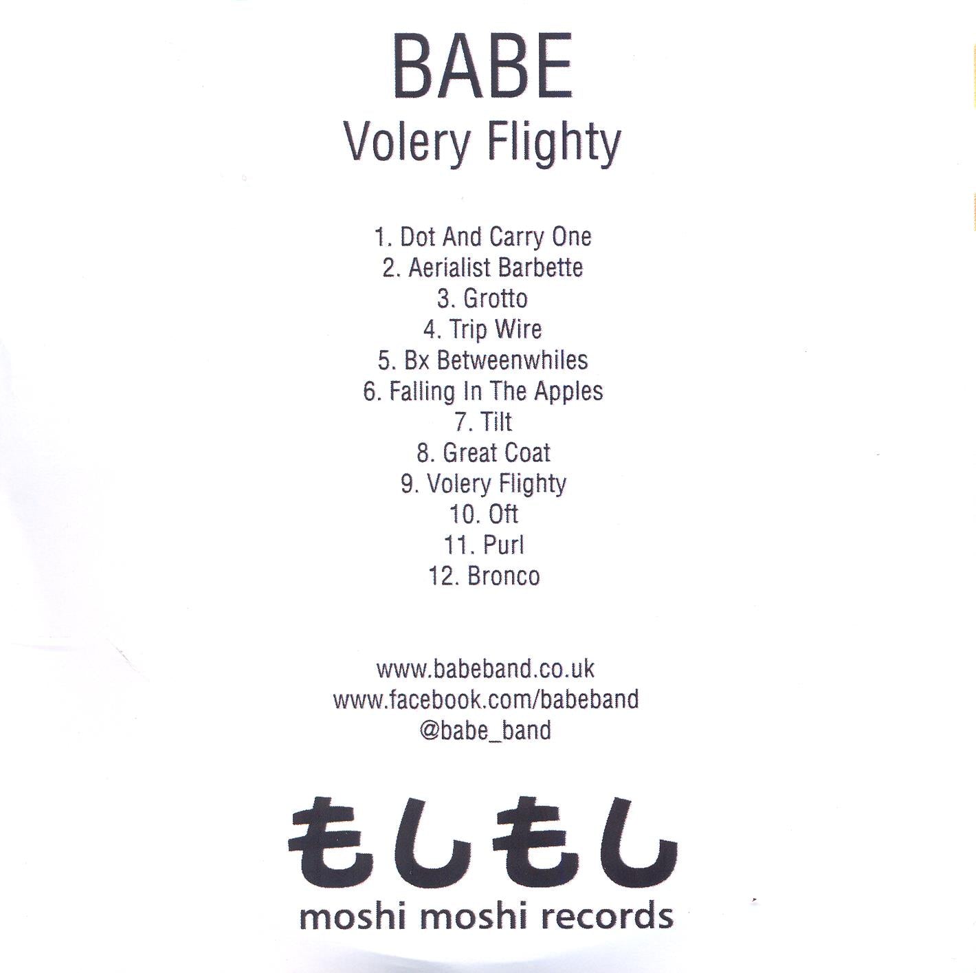 Volery Flighty - Back Cover