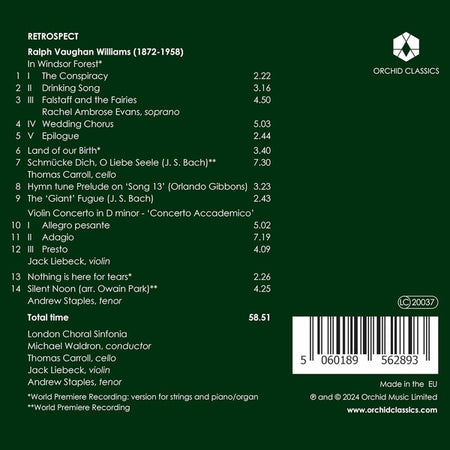 Retrospect - Front Cover