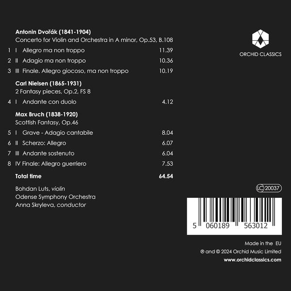 Dvorak - Bruch - Nielsen - Front Cover