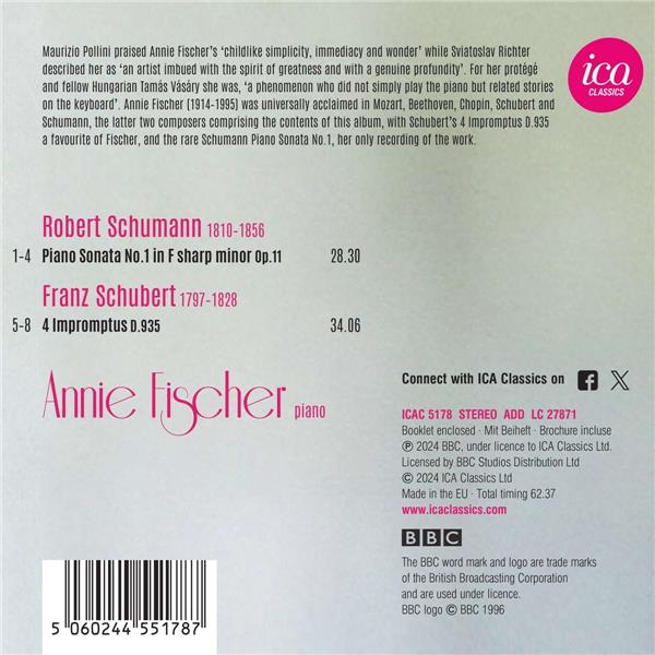 Sonate Piano 1/4, Impromptus D 935 - Front Cover
