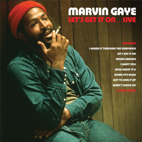 Let's Get It On Live Vinyle Rouge - Front Cover