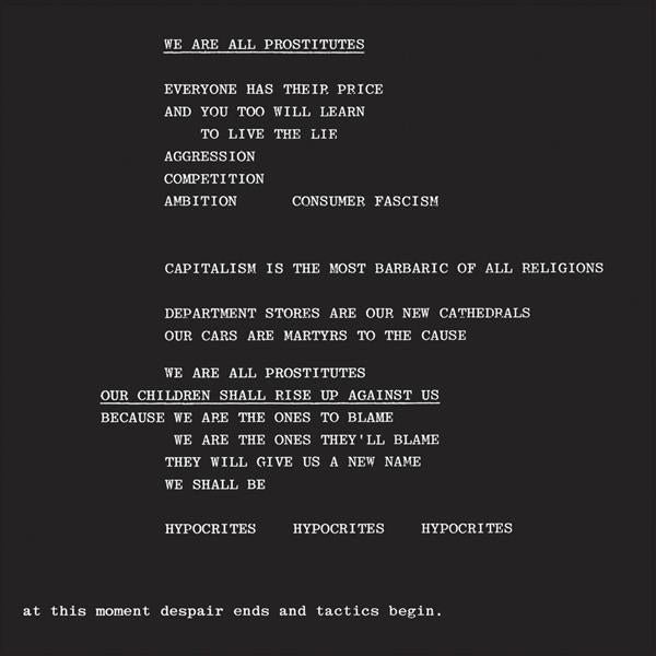We Are All Prostitutes - Front Cover