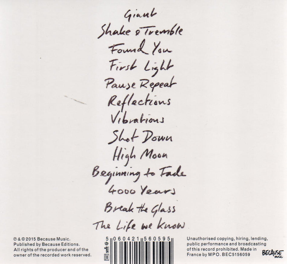 BORN UNDER SATURN - Back Cover