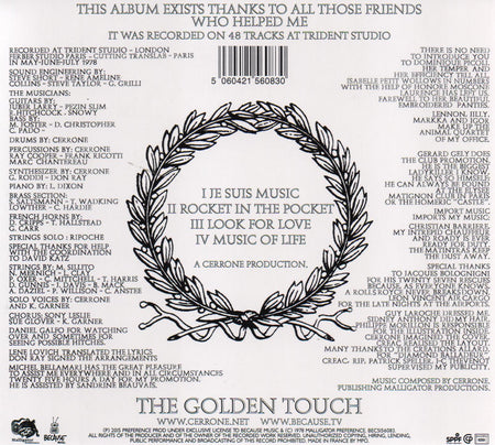 The Golden Touch - Back Cover