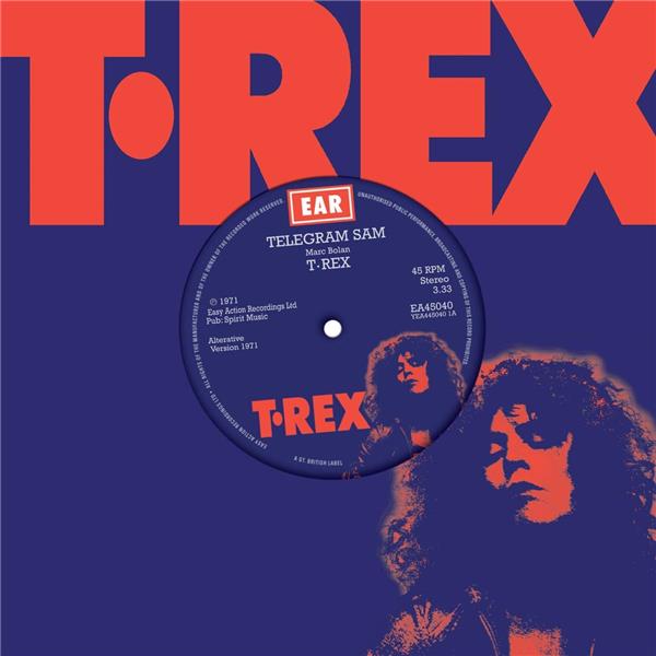 Telegram Sam/Baby Strange/Blue Vinyl - Front Cover