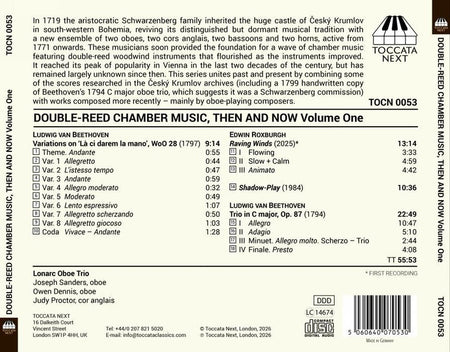 Double-Reed Chamber Music - Then & Now, Volume 1 - Front Cover