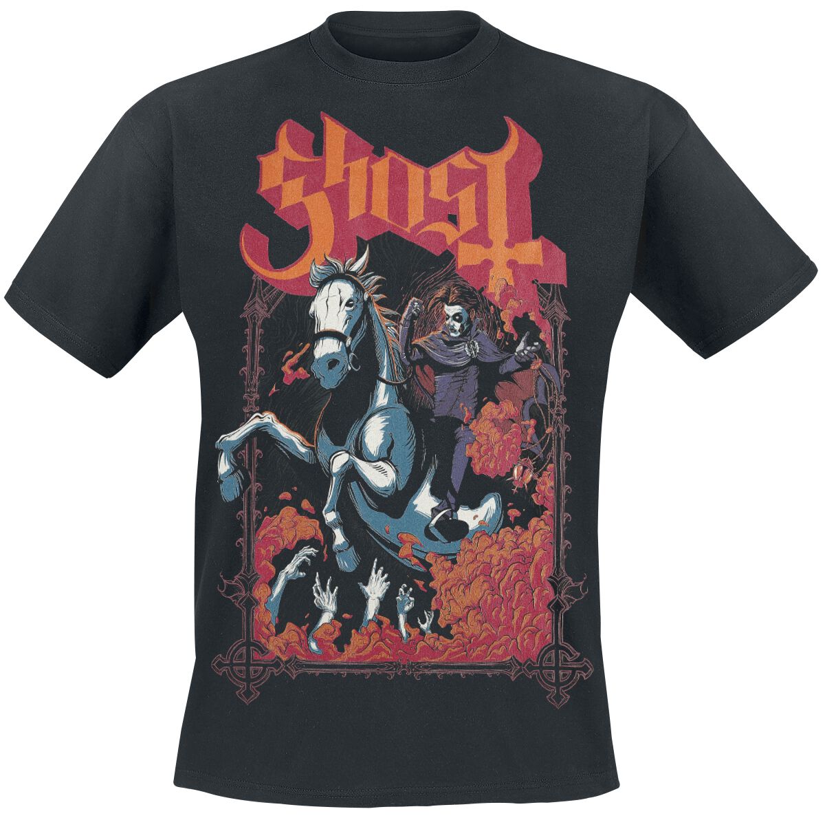 T-Shirt Manches courtes  de Ghost - Charger - S à XXL - pour Homme - noir - Ghost