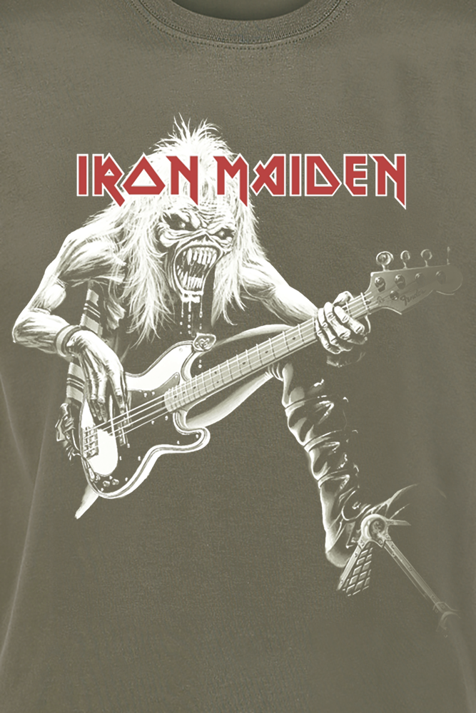 T-Shirt Manches courtes  de Iron Maiden - Eddie Bass - S à 4XL - pour Homme - vert - Iron Maiden - View 2