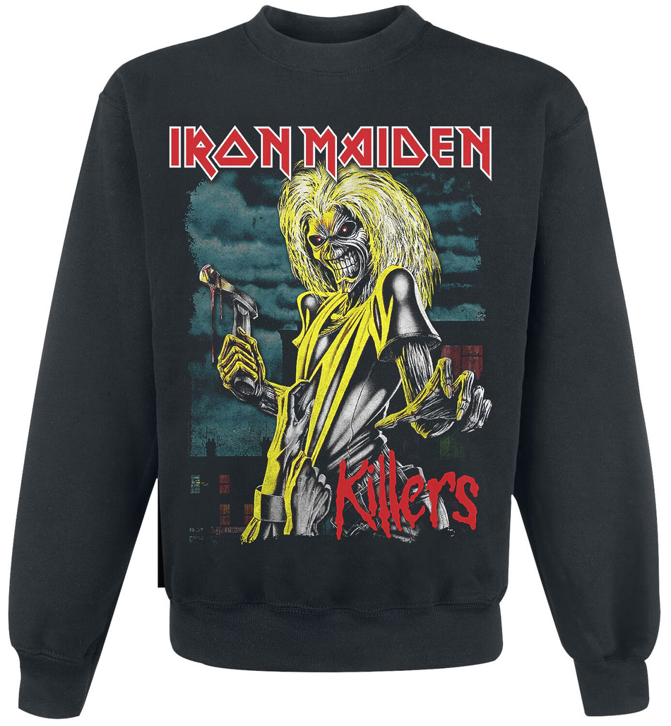 Sweat-shirt  de Iron Maiden - Killers Green Clouds - S à XXL - pour Homme - noir - Iron Maiden