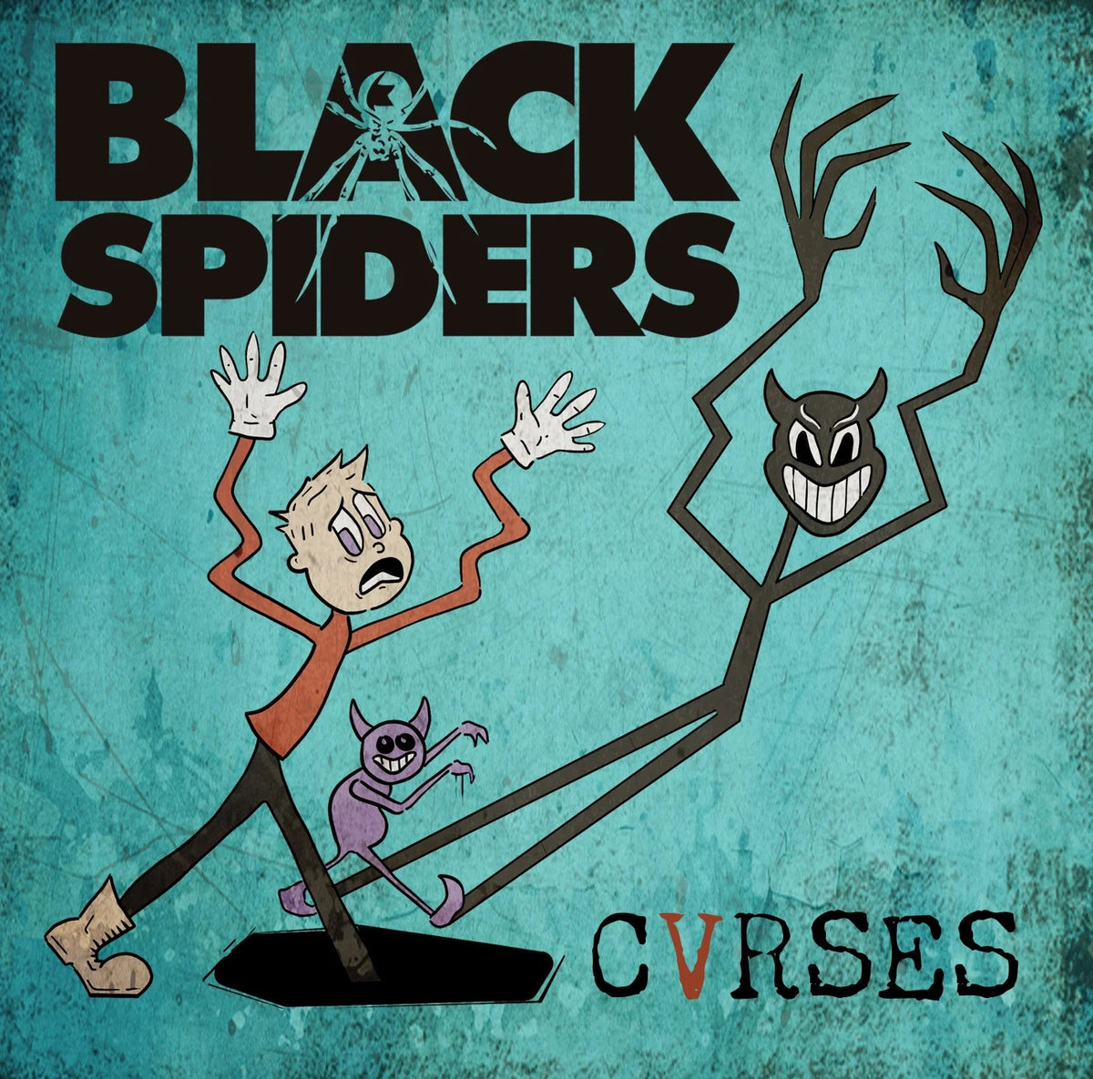 Cvrses/Black and White Coloured Vinyl - Front Cover