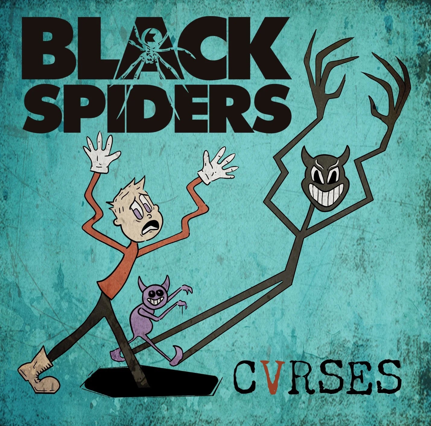 Cvrses/Black and White Coloured Vinyl - Front Cover