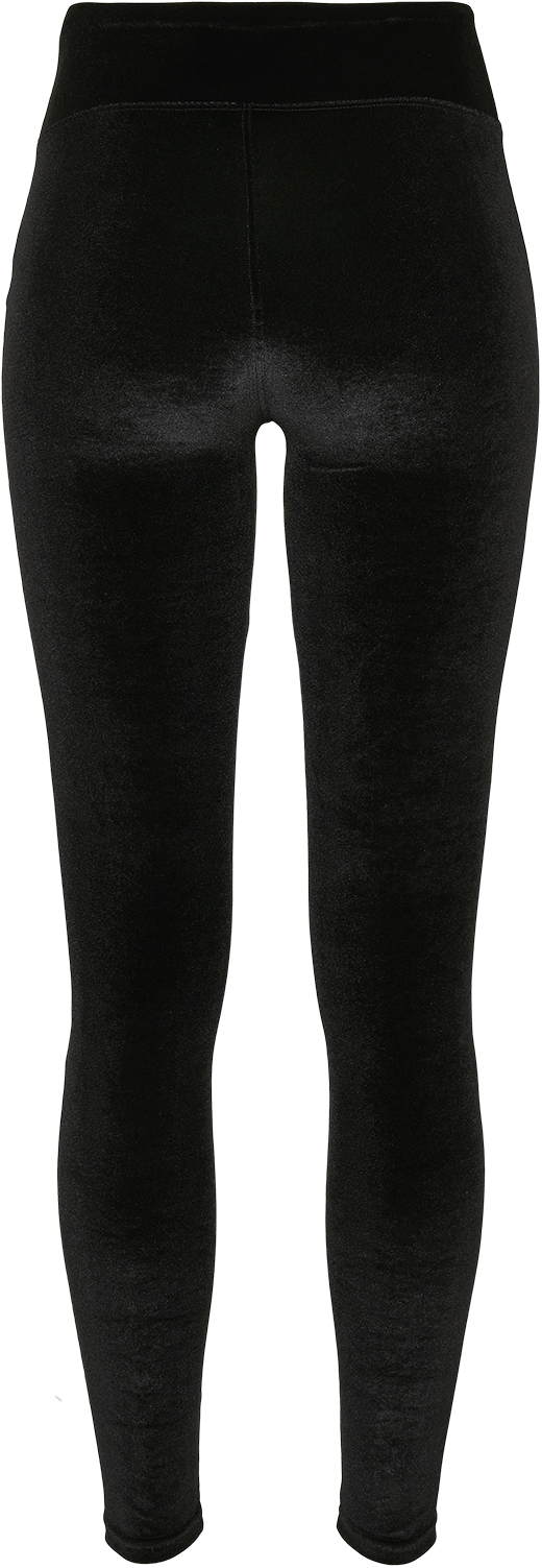 Legging  de Urban Classics - Leggings Taille Haute Velours - XS à 5XL - pour Femme - noir - Urban Classics - View 2