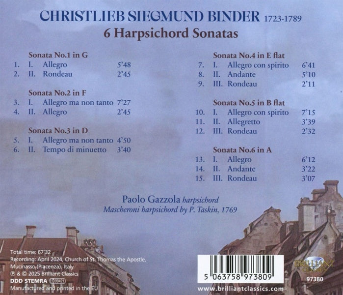 6 sonates pour clavecin - Front Cover