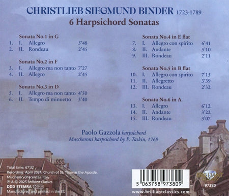 6 sonates pour clavecin - Front Cover
