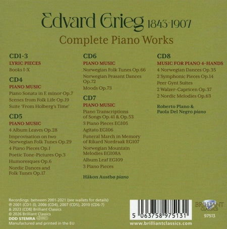 Complete Piano Works - Front Cover