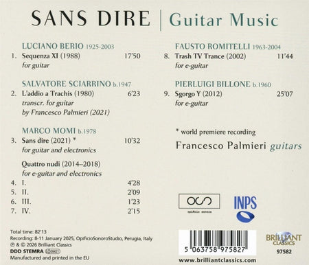 Sans Dire - Front Cover
