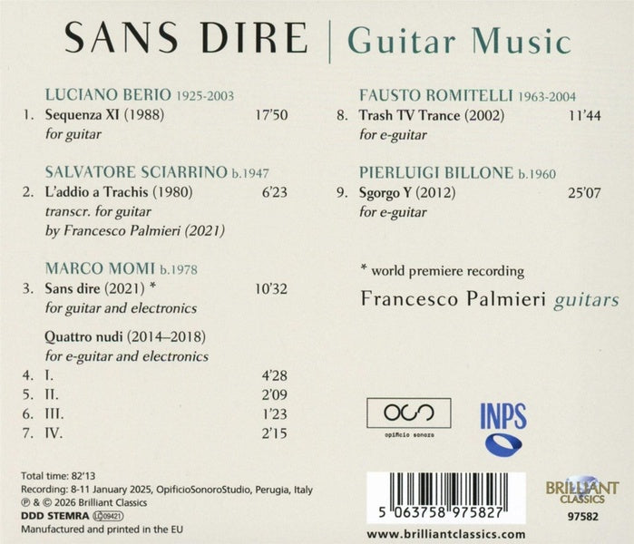 Sans Dire - Front Cover