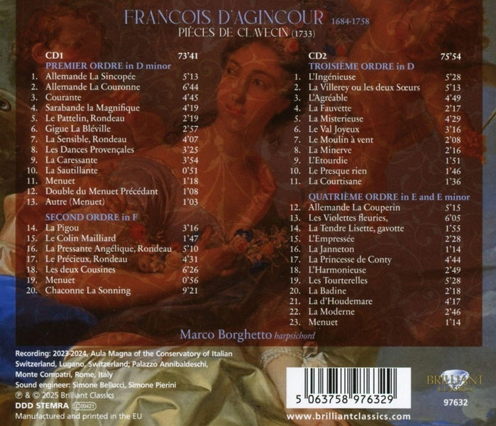 Pièces de clavecin - Front Cover