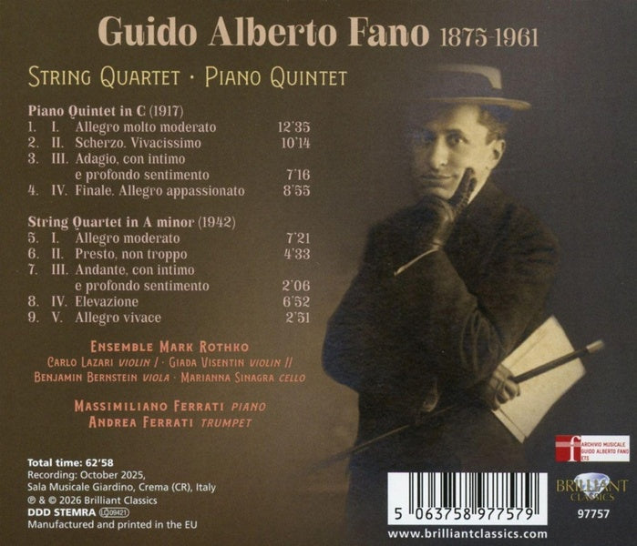 String Quartet - Piano Quintet - Front Cover