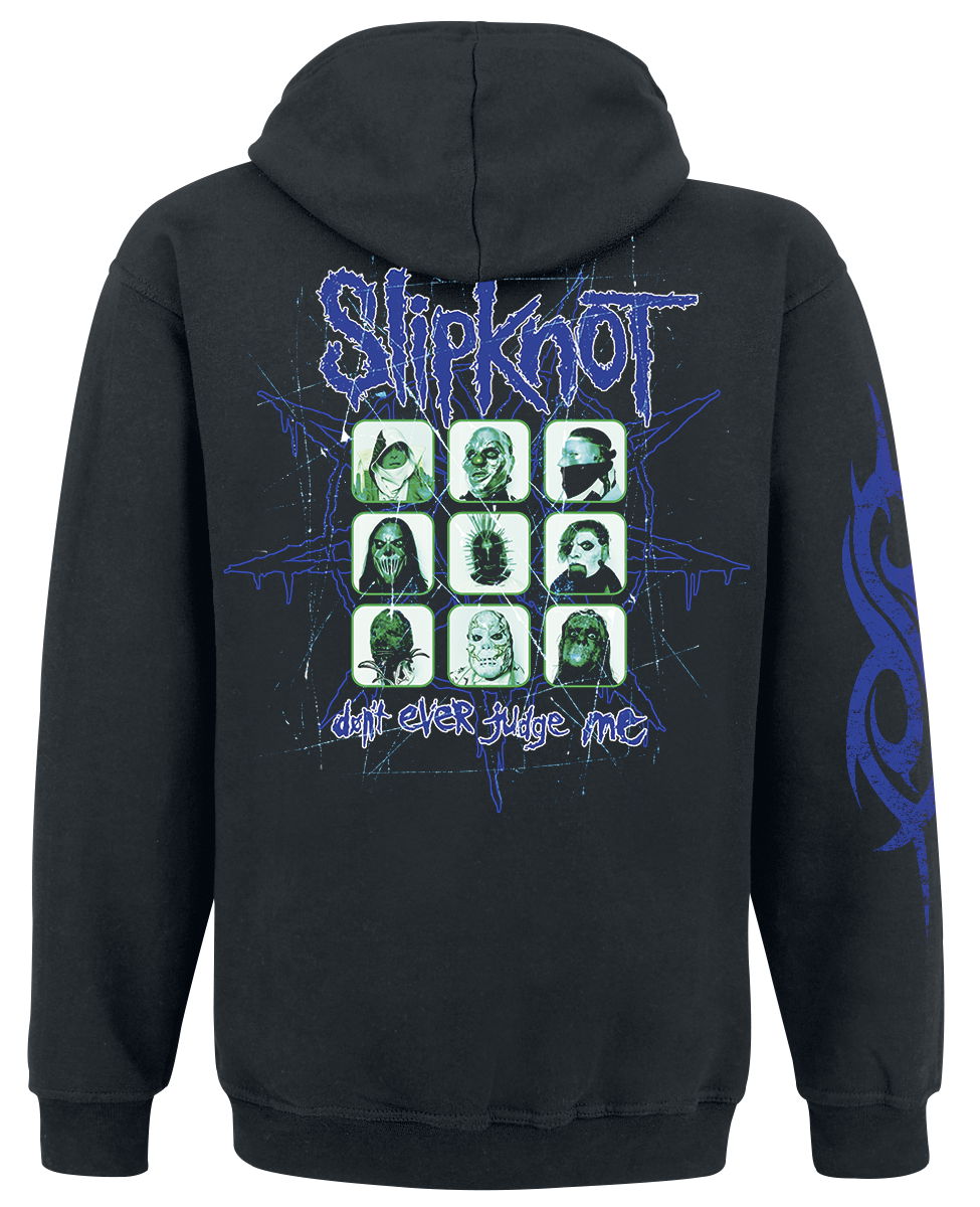 Sweat-shirt à capuche  de Slipknot - Don't Ever Judge Me Multi Photo - S à XL - pour Homme - noir - Slipknot - View 2