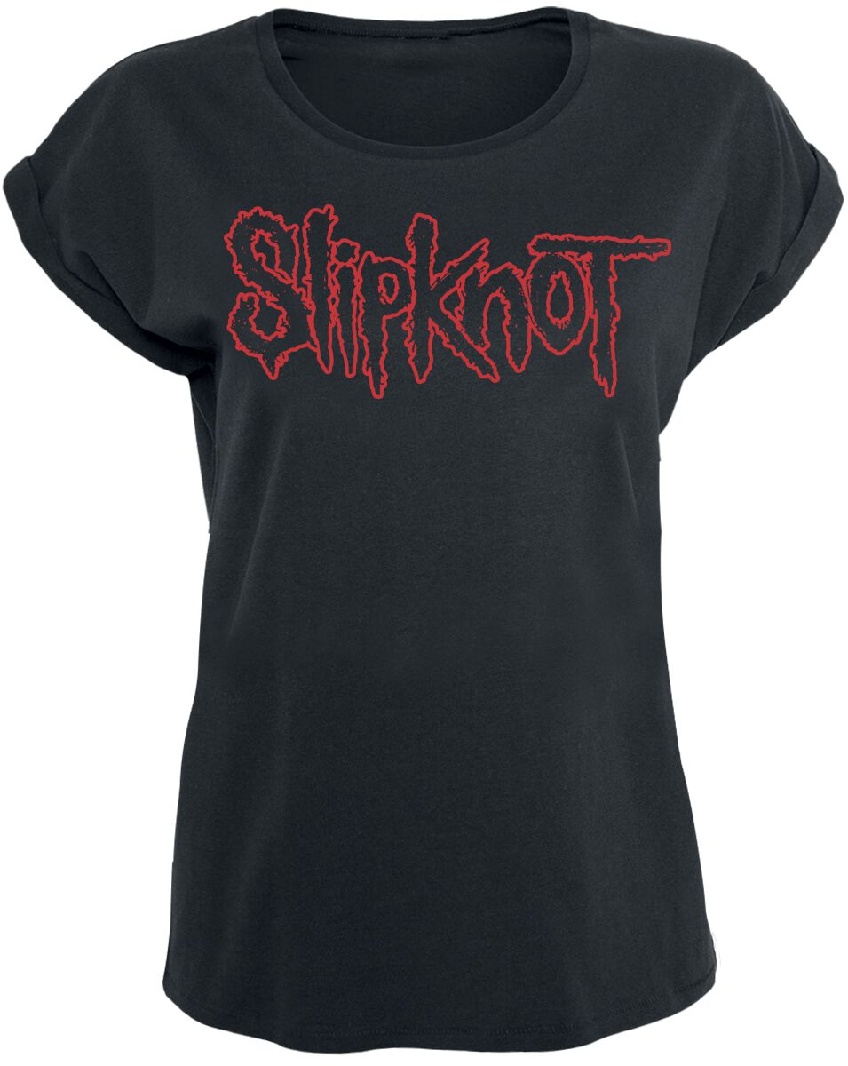 T-Shirt Manches courtes  de Slipknot - Logo - S à XL - pour Femme - noir - Slipknot