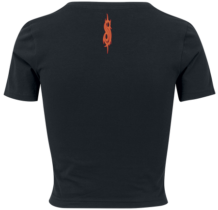 T-Shirt Manches courtes  de Slipknot - Orange Logo - S à XL - pour Femme - noir - Slipknot - View 2