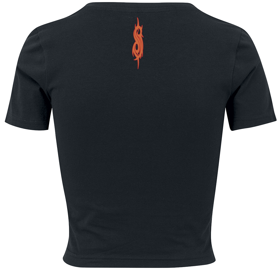 T-Shirt Manches courtes  de Slipknot - Orange Logo - S à XL - pour Femme - noir - Slipknot - View 2