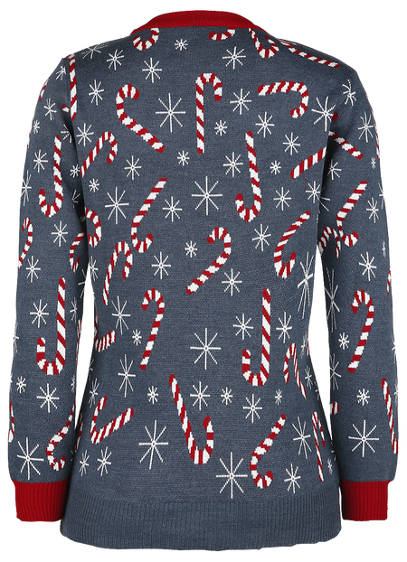 Pull de Noël Fun de Pull Moche De Noël - Chat Enguirlandé - S à 5XL - pour Femme - multicolore - Pull Moche De Noël - View 2