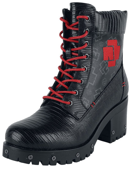 Bottes  de Rammstein - Modell - EU37 à EU42 - pour Femme - noir/rouge - Rammstein