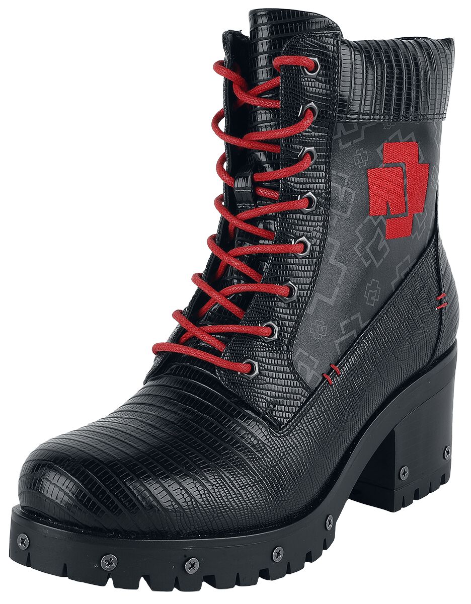 Bottes  de Rammstein - Modell - EU37 à EU42 - pour Femme - noir/rouge - Rammstein